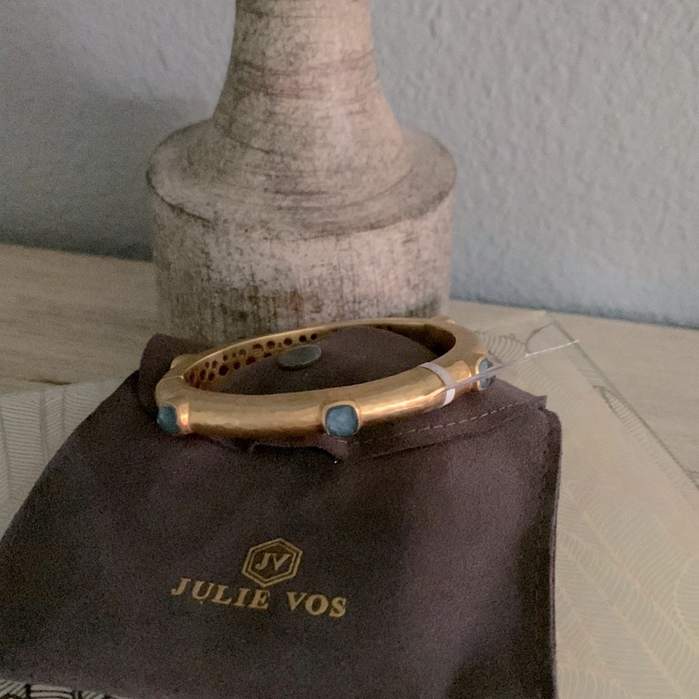 Julie Vos Catalina Stone Hinge Bangle, brand new!